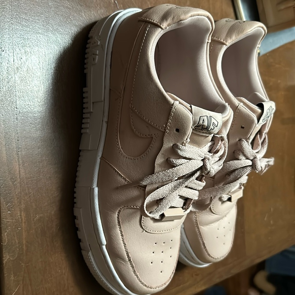 Pink Nike shoes